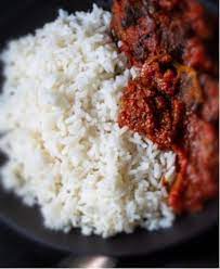 WHITE RICE AND STEW